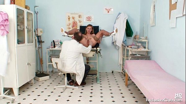 Viktorie hairy pussy gyno gaping exam at clinic