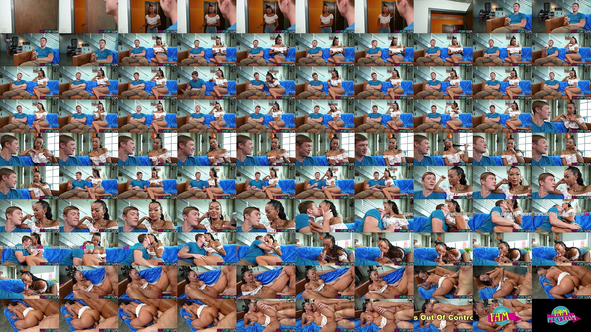 Big tits ebony MILF Harley Dean and her stepbro cant control themselves 预览图
