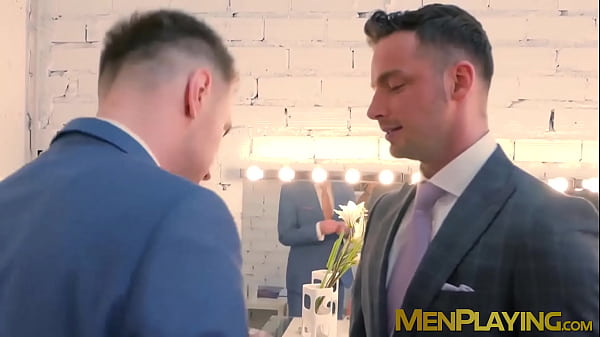 Hardcore businessmen hammer ass after throat fu...