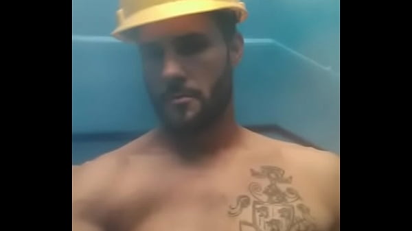 Slutty construction boy jerks again