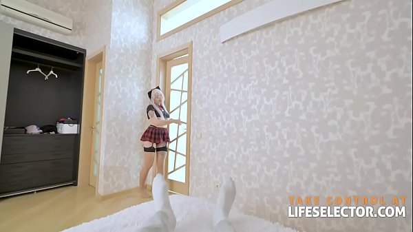 Cute and sexy gf indulges hentai fantasy before doggystyle anal
