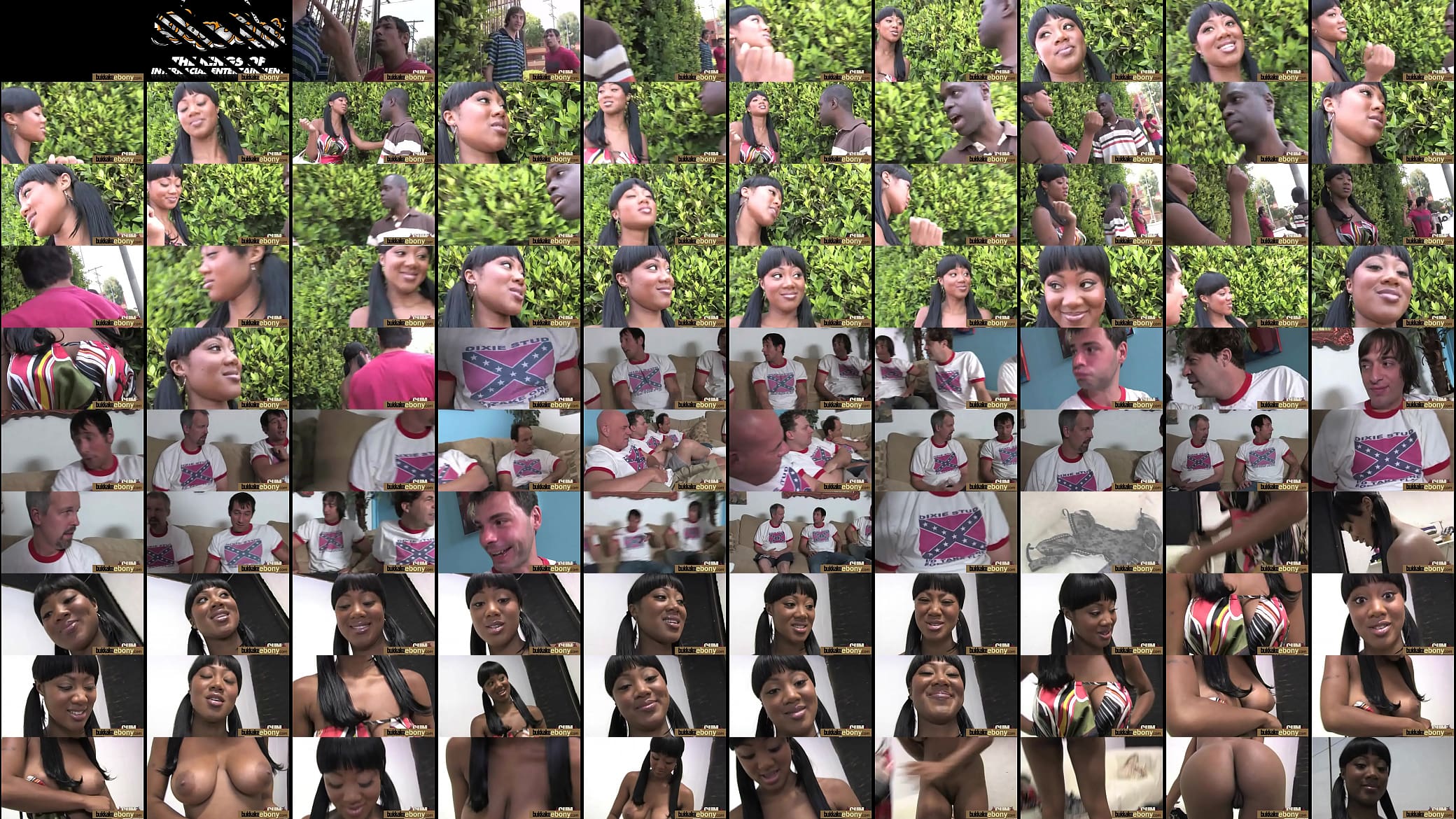First time ebony with a group of white dicks 14 预览图